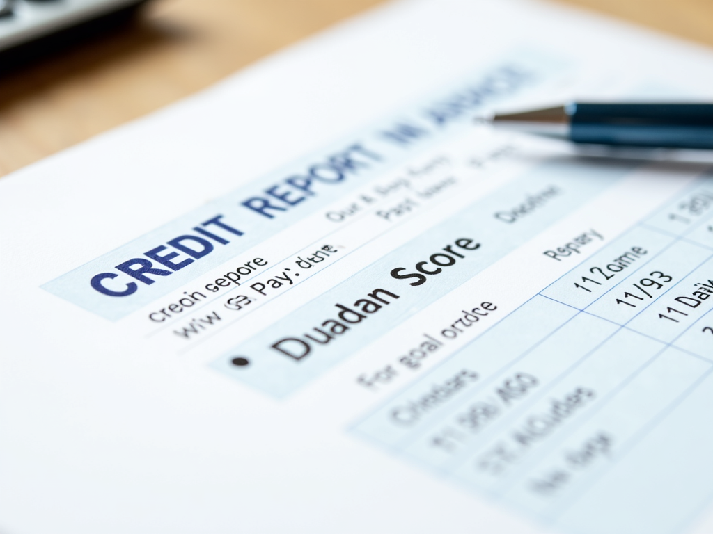 Reviewing credit report to improve credit score for mortgage