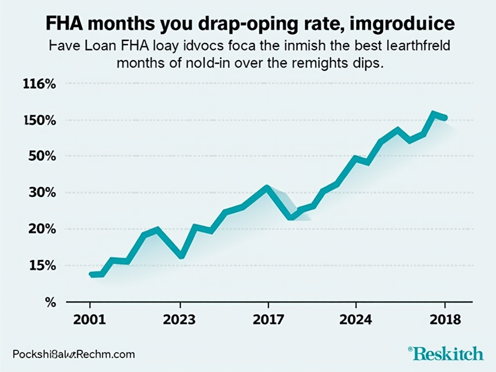 Graph of FHA loan interest rates trending downward over the past year.