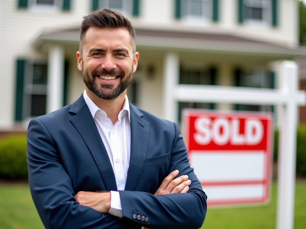 Real estate agent with strong personal brand
