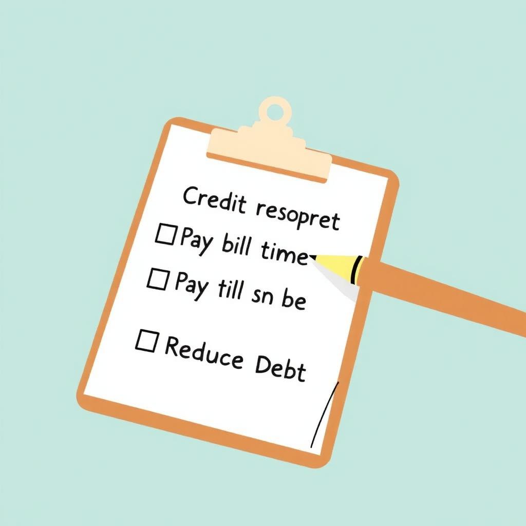 Checklist for improving credit score