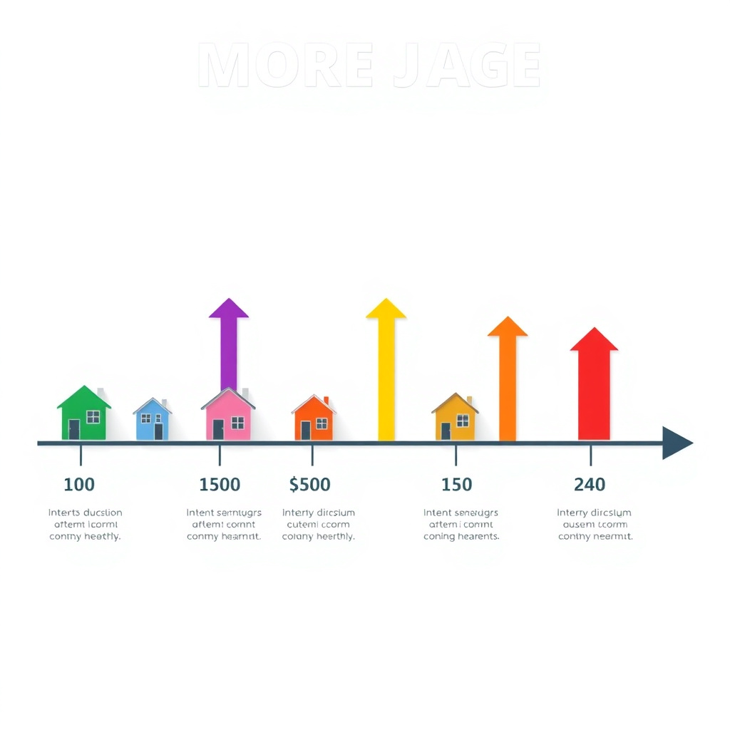 Infographic comparing mortgage terms and costs