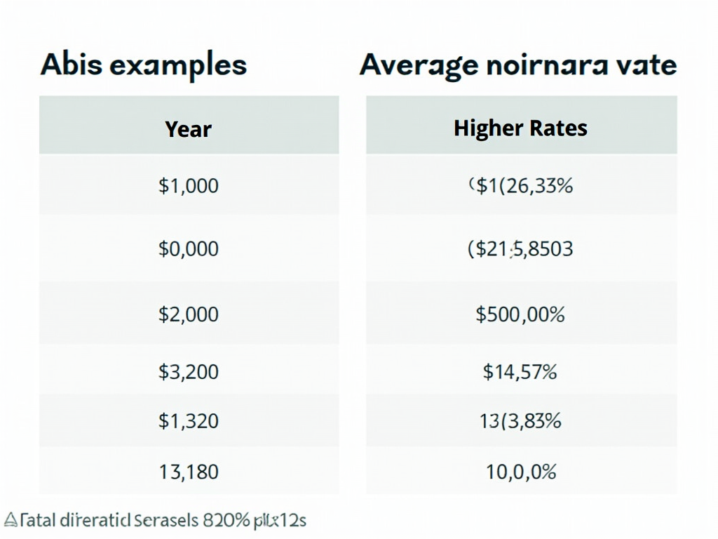 Table comparing mortgage rates and inflation over time