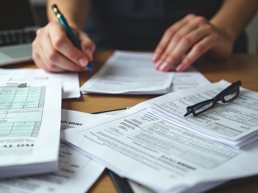 Preparing paperwork for an FHA mortgage application.