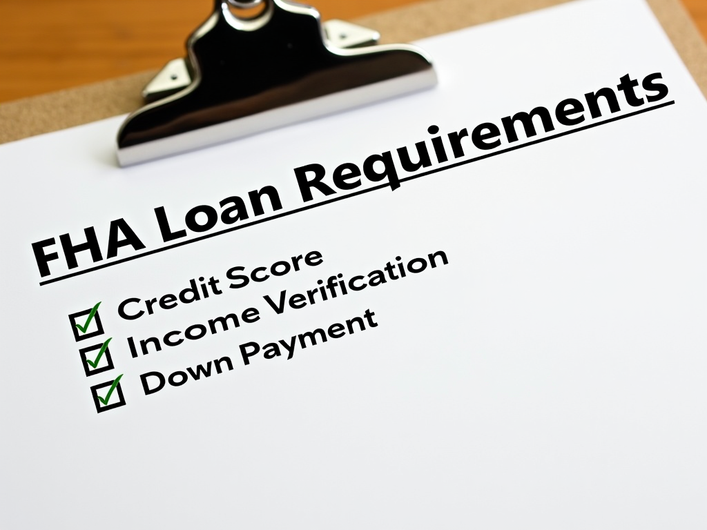 FHA loan requirements checklist