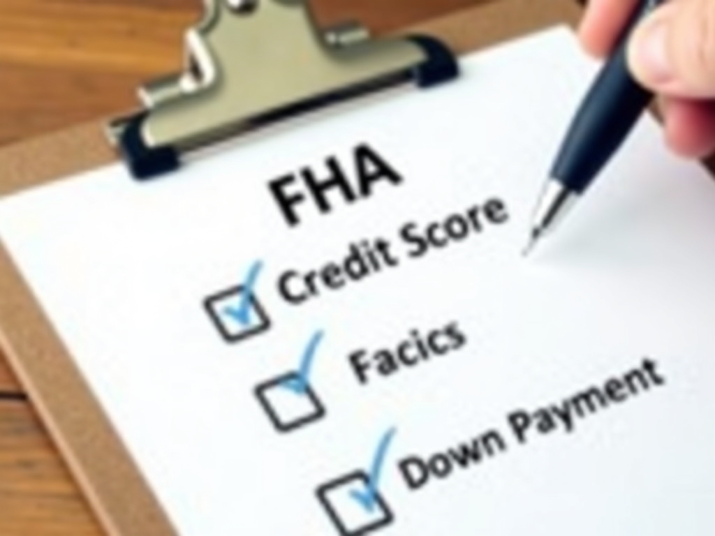 Checklist for FHA loan requirements
