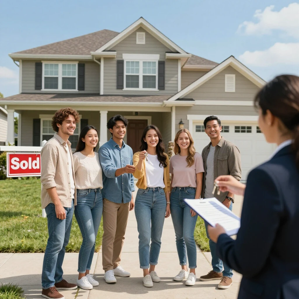 First-time buyers getting their new home keys