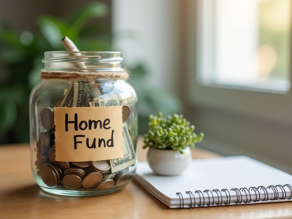 Savings jar for down payment
