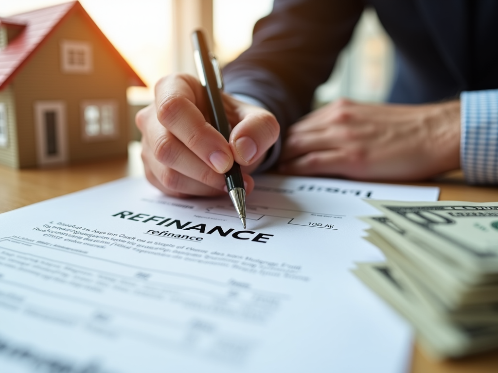 Signing FHA refinance documents