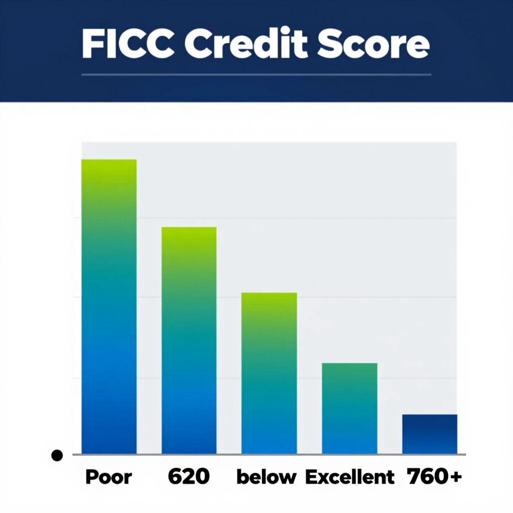 Chart showing how mortgage rates improve with higher credit scores