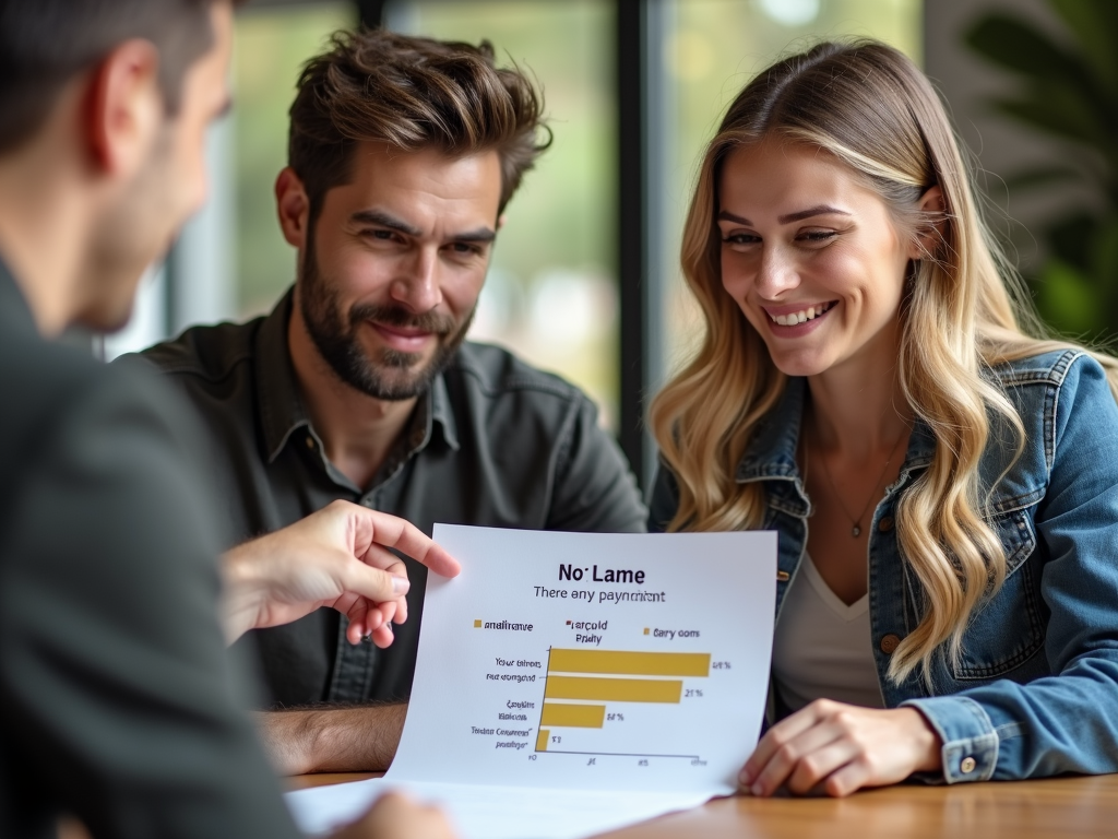 Couple learning about FHA Loan benefits from a lender