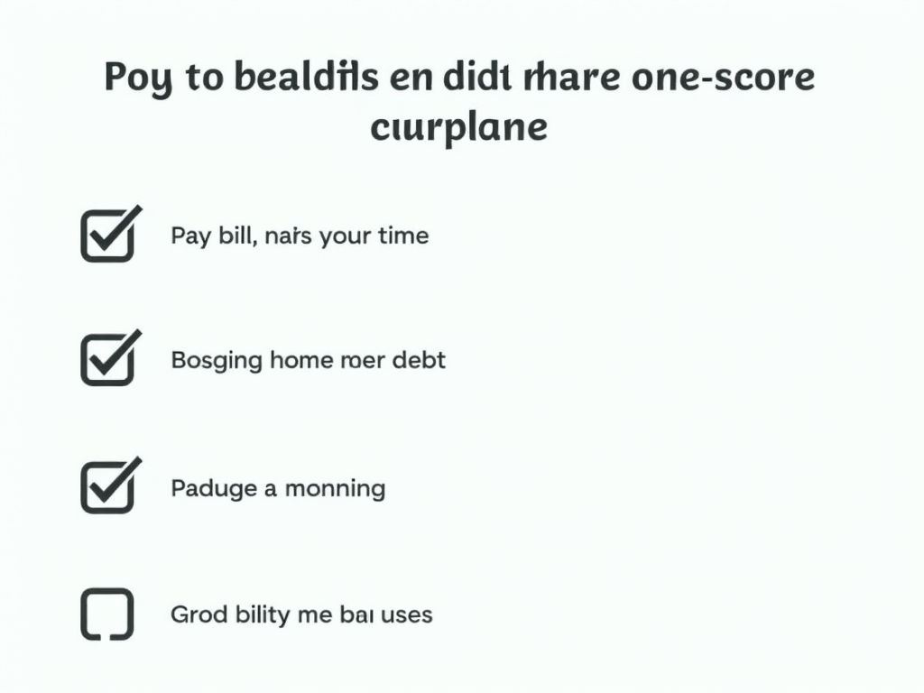 Credit score improvement checklist.