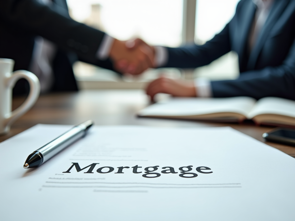 Signed FHA loan documents at closing