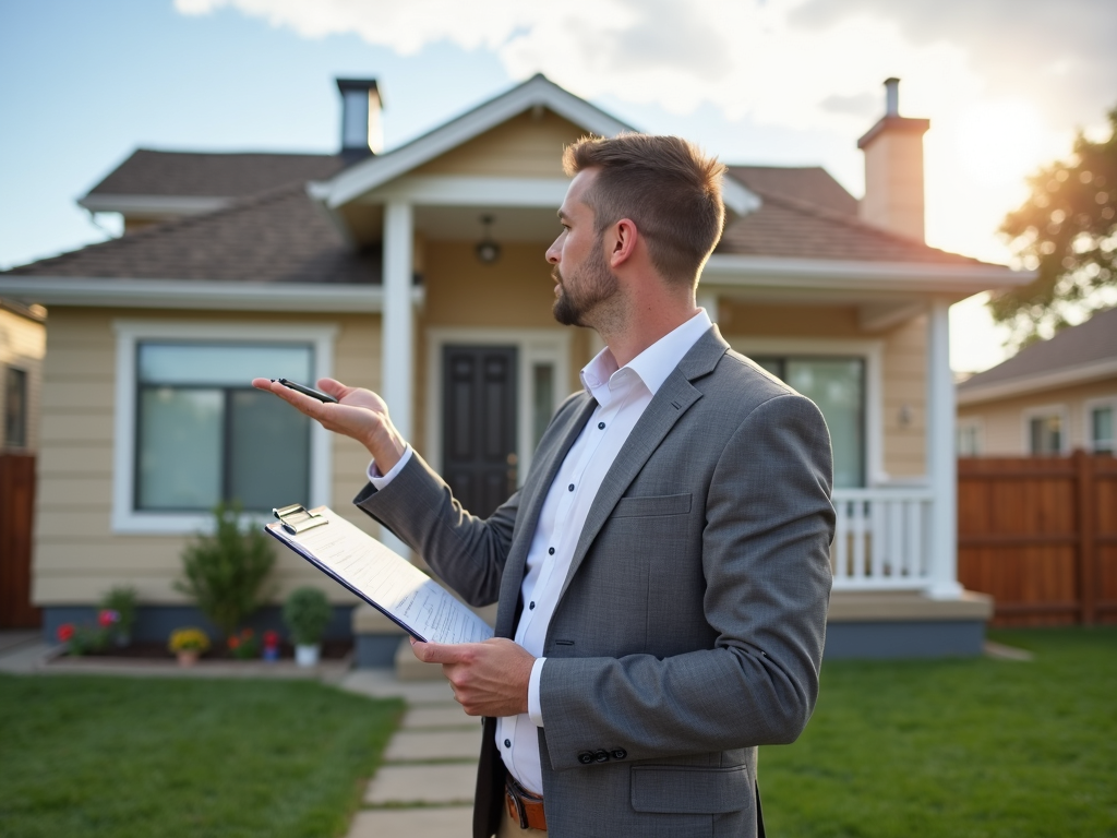 FHA appraiser evaluating a property