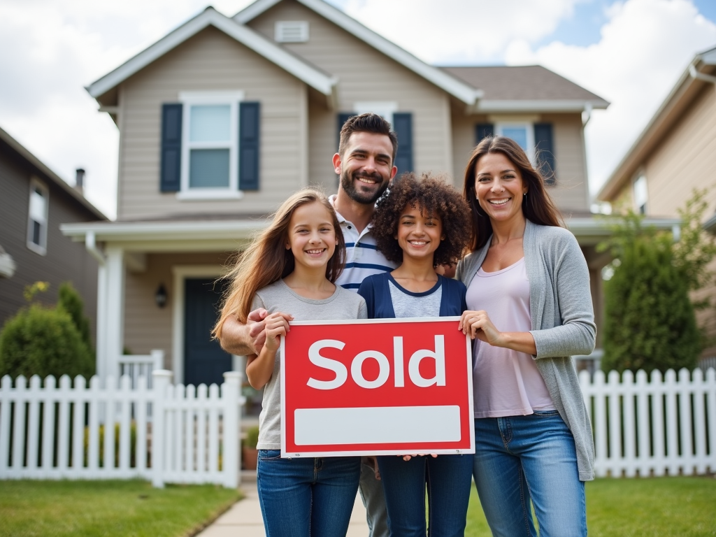 Family celebrating homeownership with FHA loan