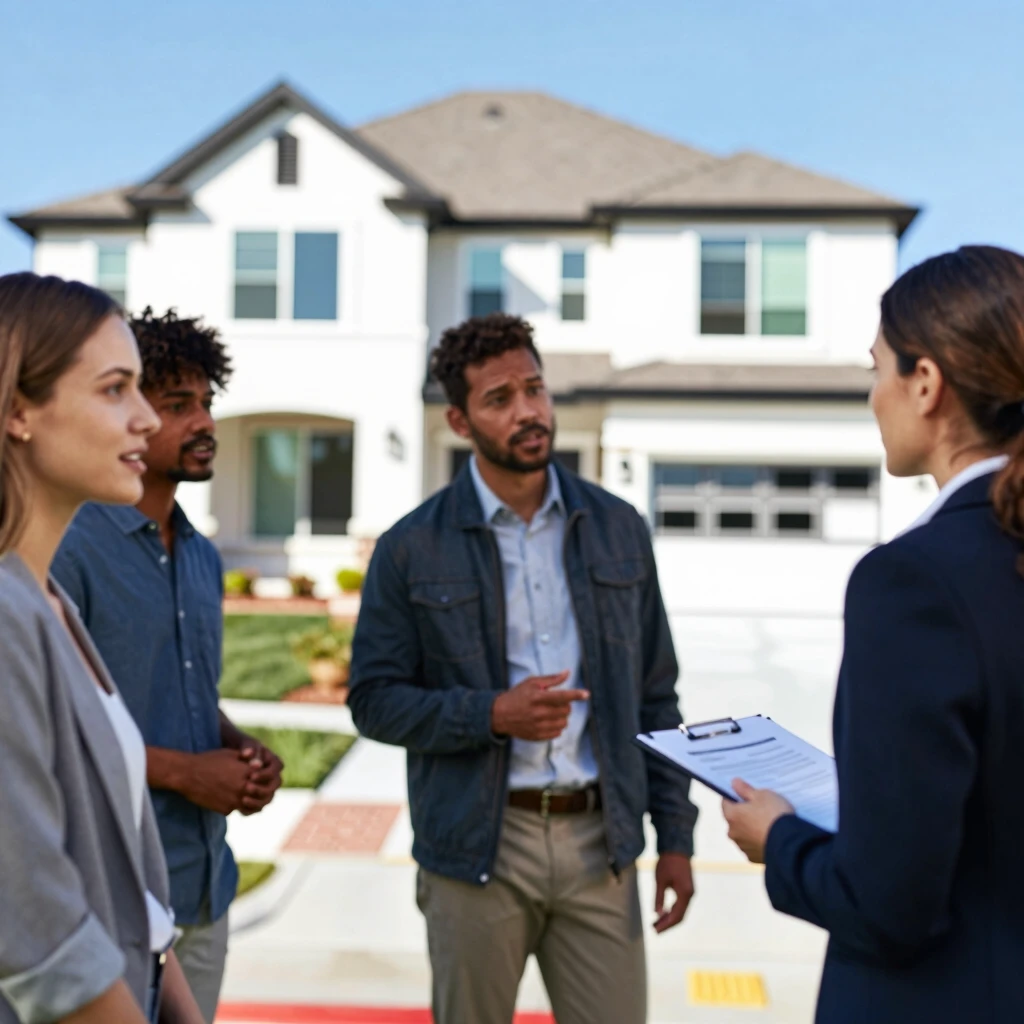 Buyers exploring a home in the 2023 real estate market