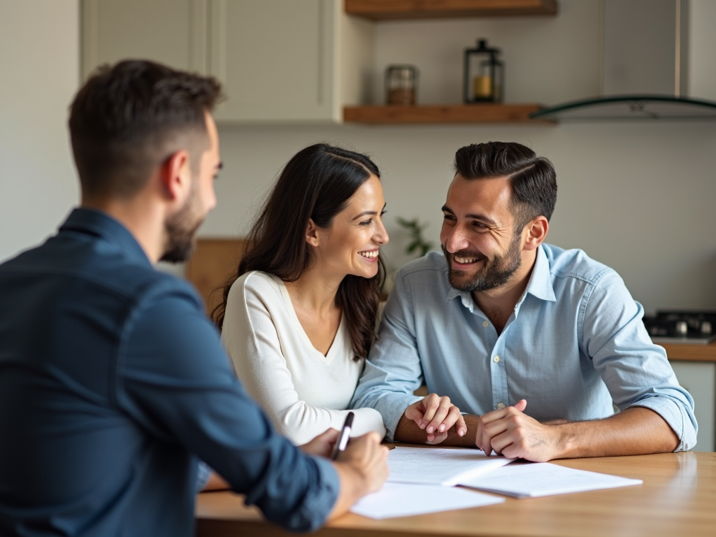 Couple signing FHA loan paperwork