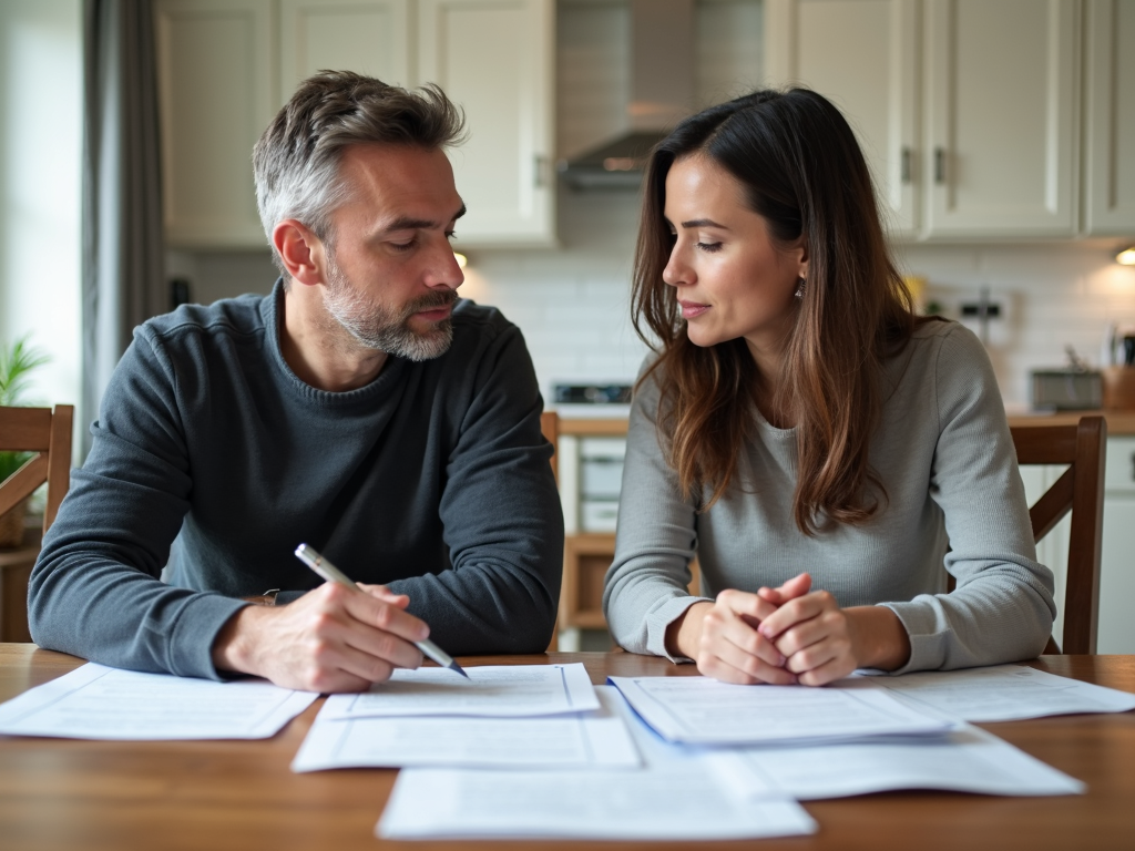 Couple making an offer on a house
