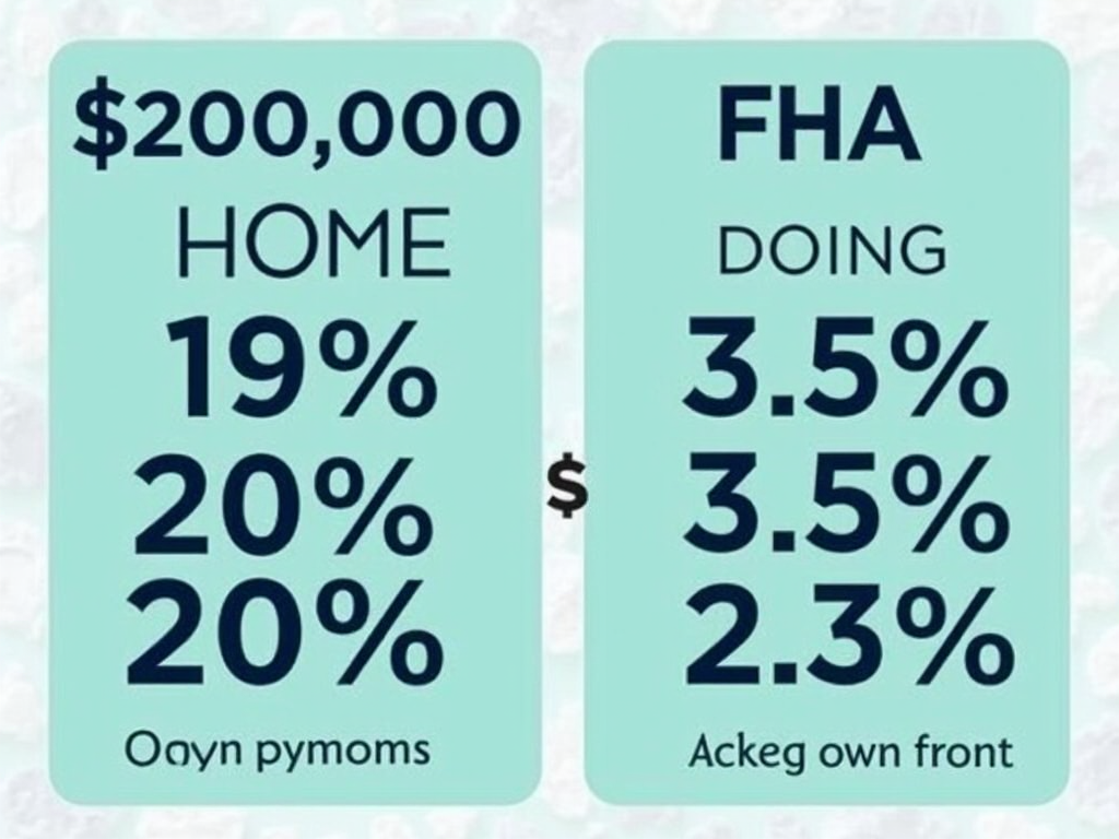 Down payment comparison chart