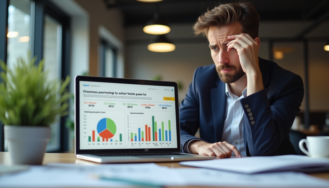 A person showing concern while reviewing unexpected costs highlighted on a financial document.