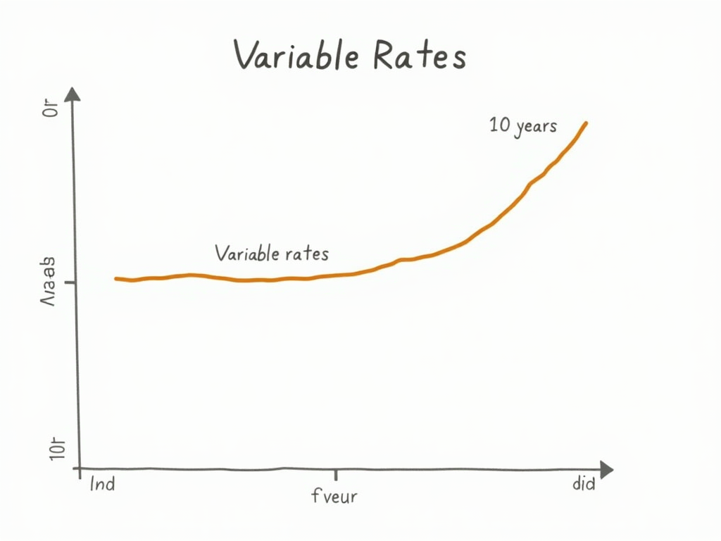 Chart of fixed vs. variable mortgage rates