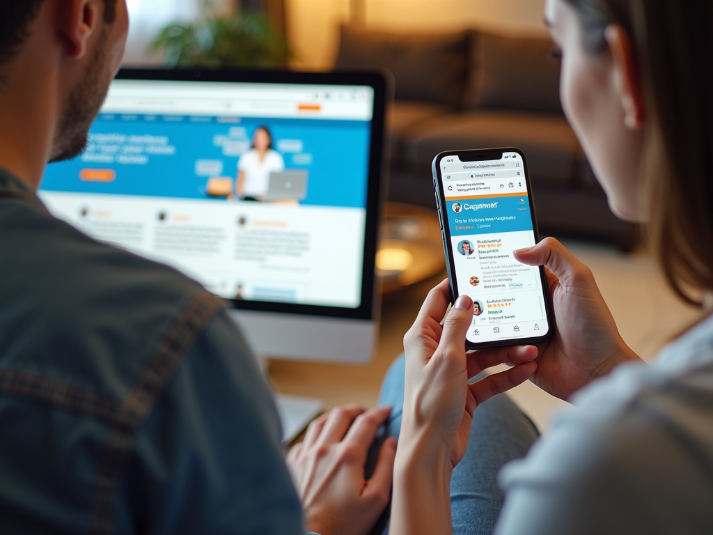 Researching and comparing online mortgage lenders.