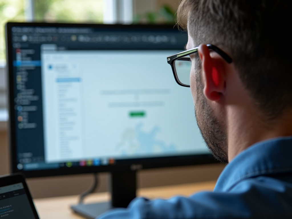Person researching lenders online