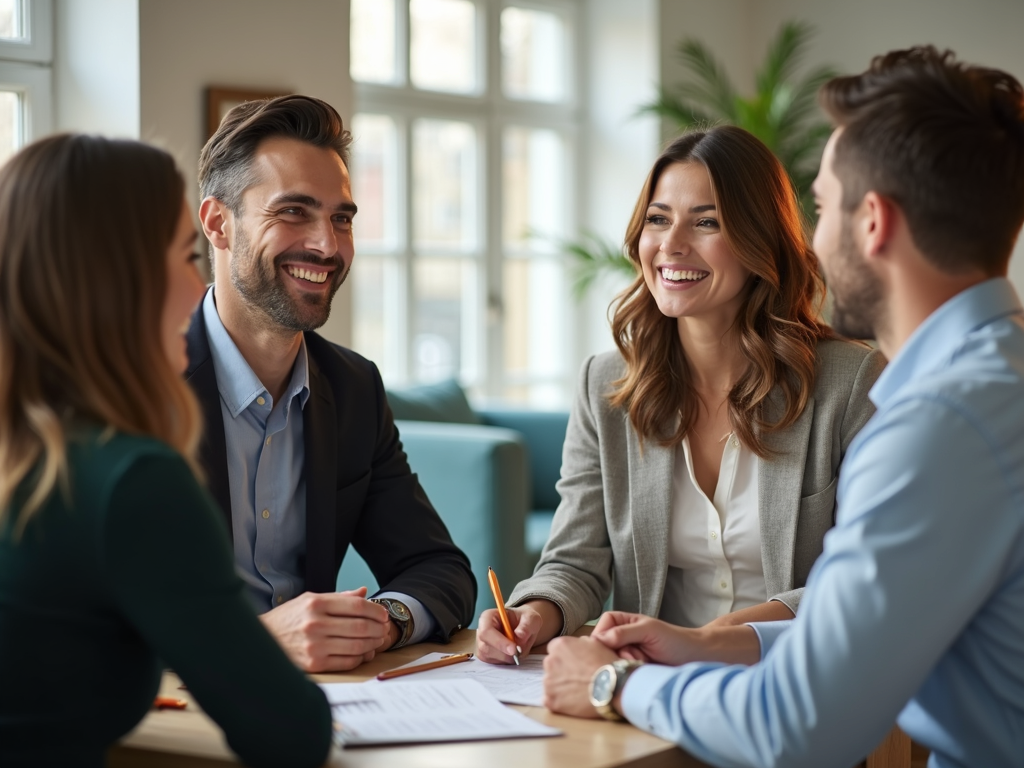 First-time homebuyer meeting with a lender