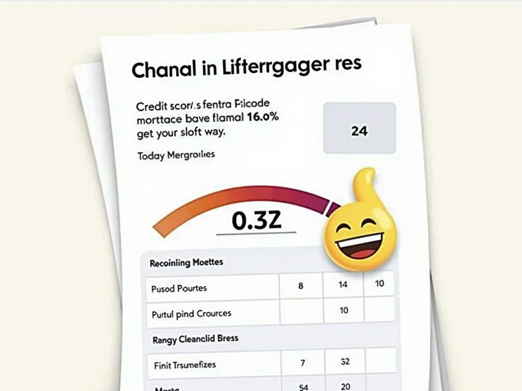 Credit score report showing a high score
