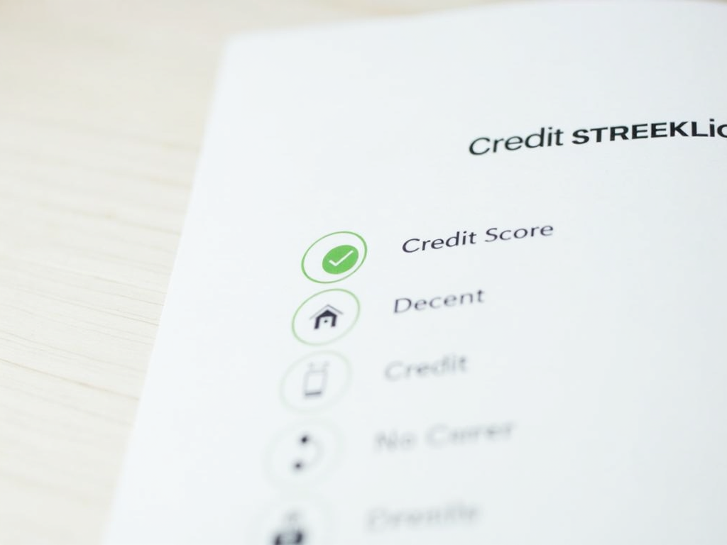 Credit report for refinance eligibility.