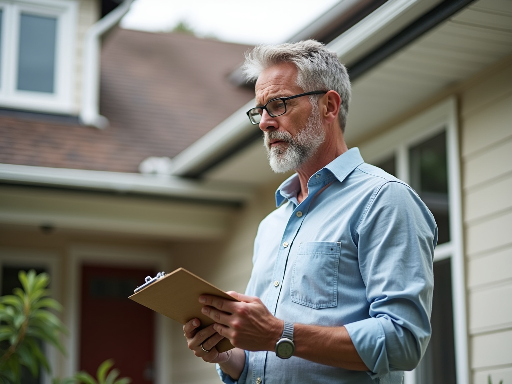 FHA appraiser evaluating a home's condition