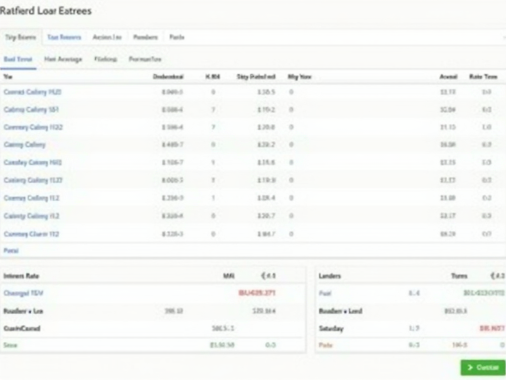 An example of a mortgage comparison tool interface