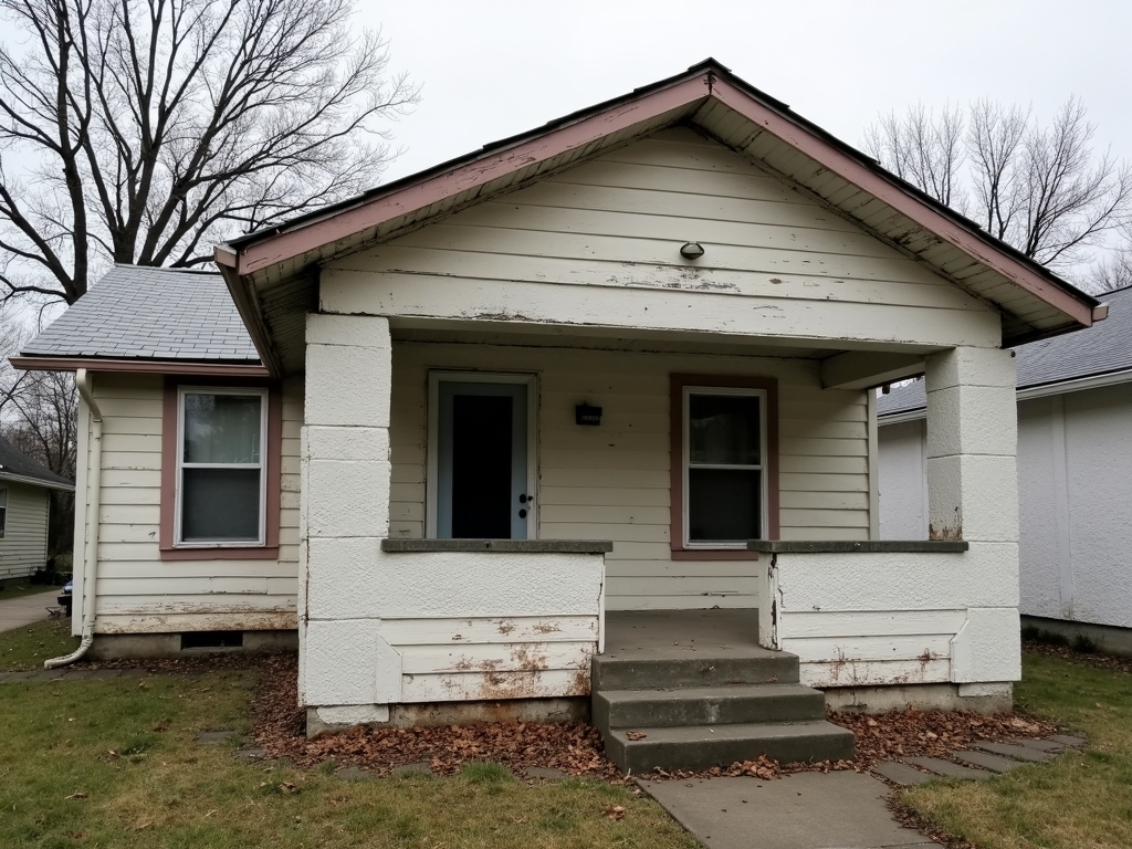 House with visible wear needing repairs for FHA appraisal