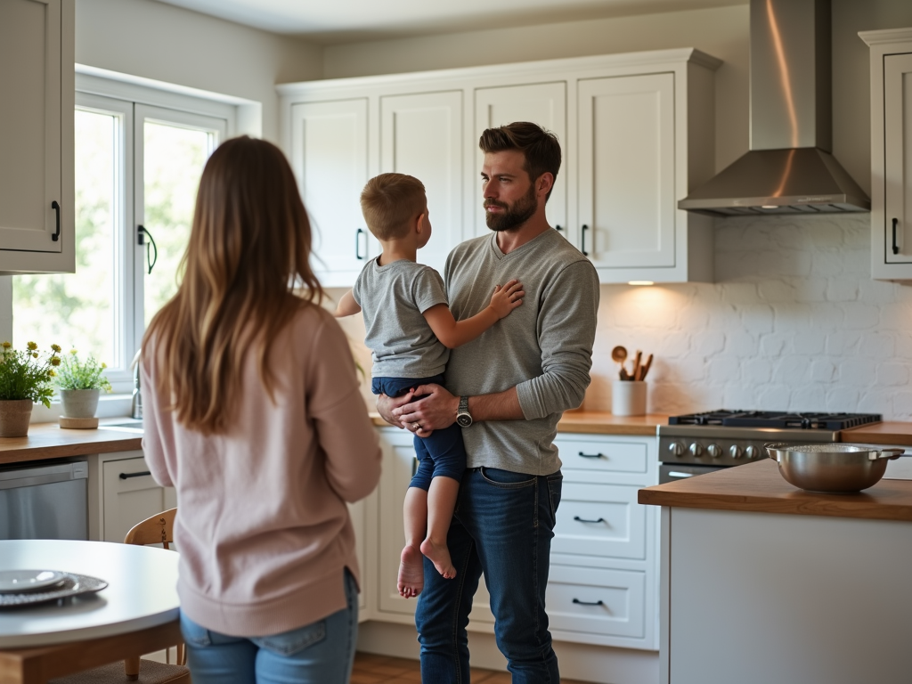 Home renovation funded by home equity loan.