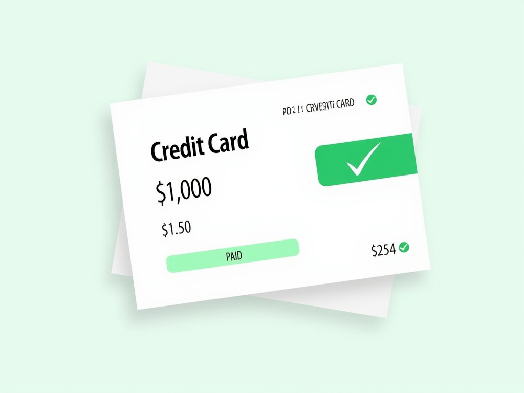 Credit card statement showing low utilization
