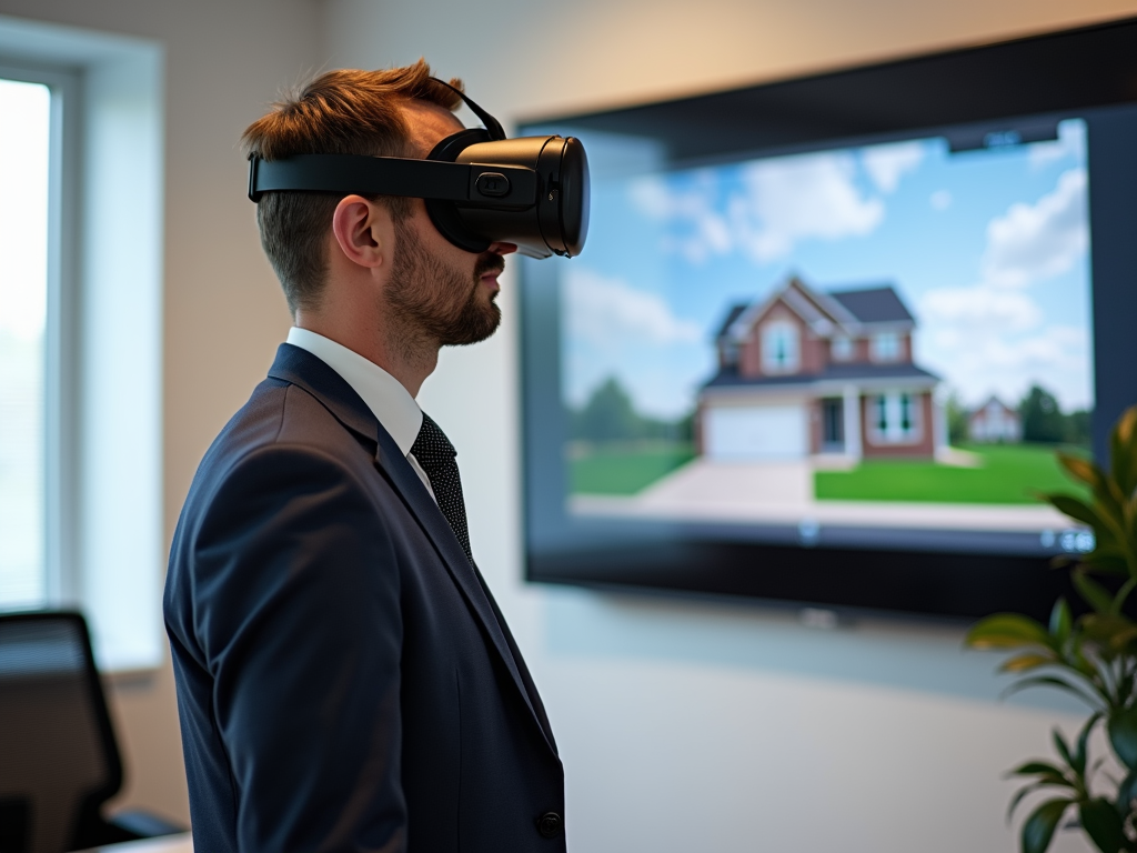 Appraiser using VR for virtual property tour