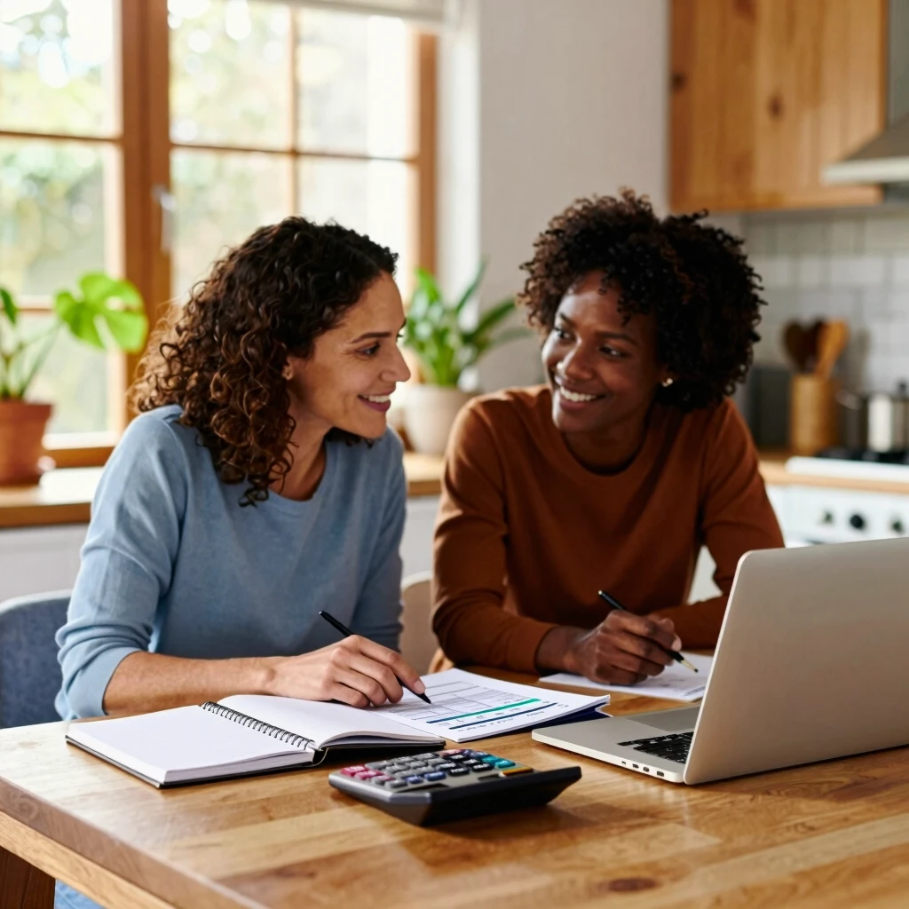 Couple planning budget for down payment savings