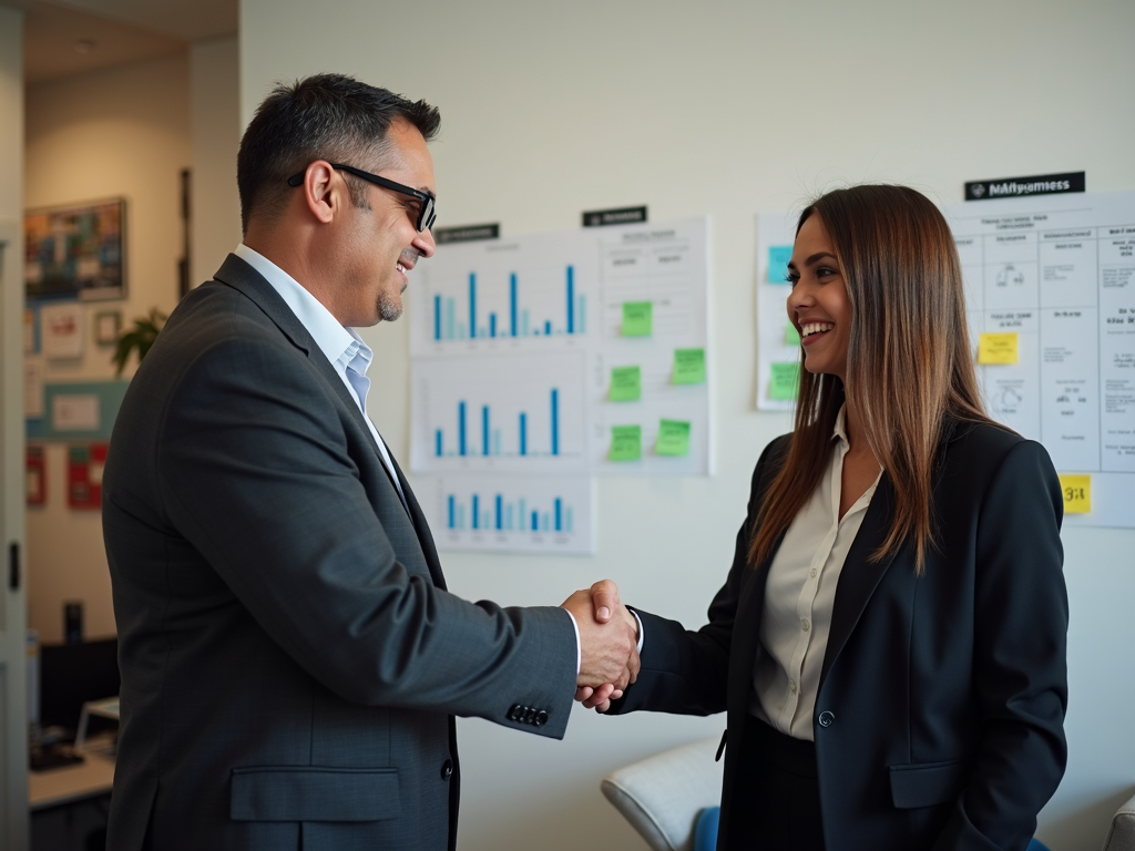 Mortgage broker assisting with refinancing