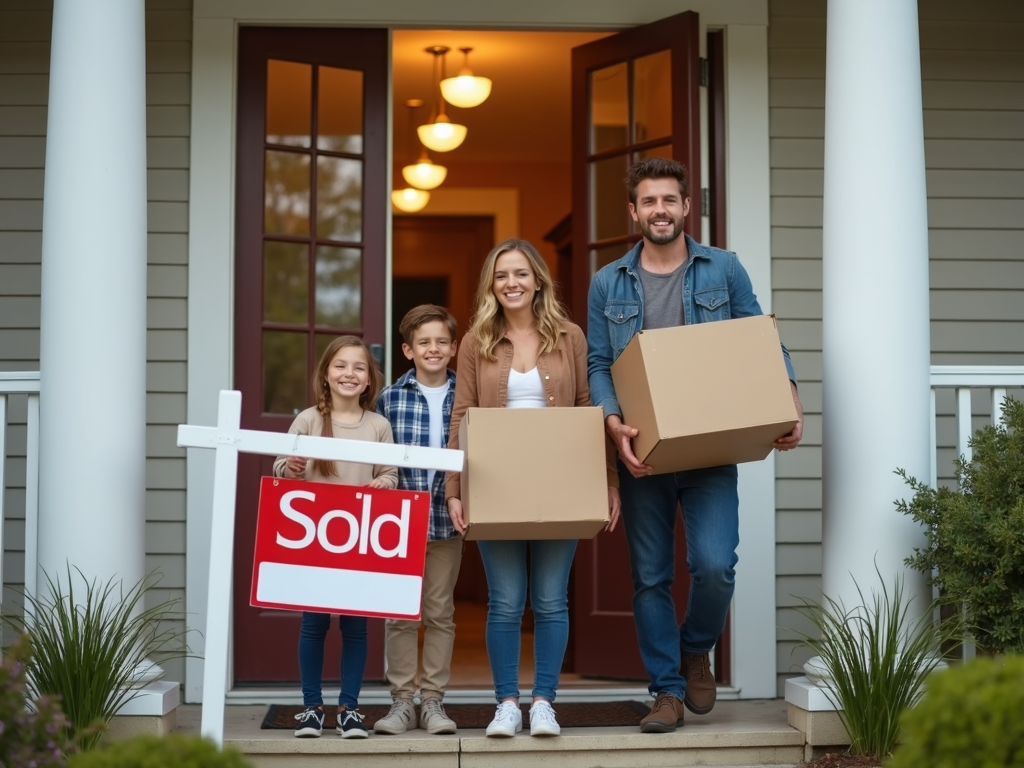 Family moving into new home