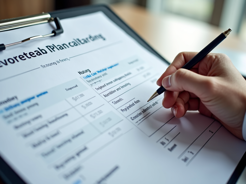 Person reviewing credit report