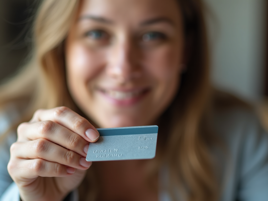 Person cutting credit card