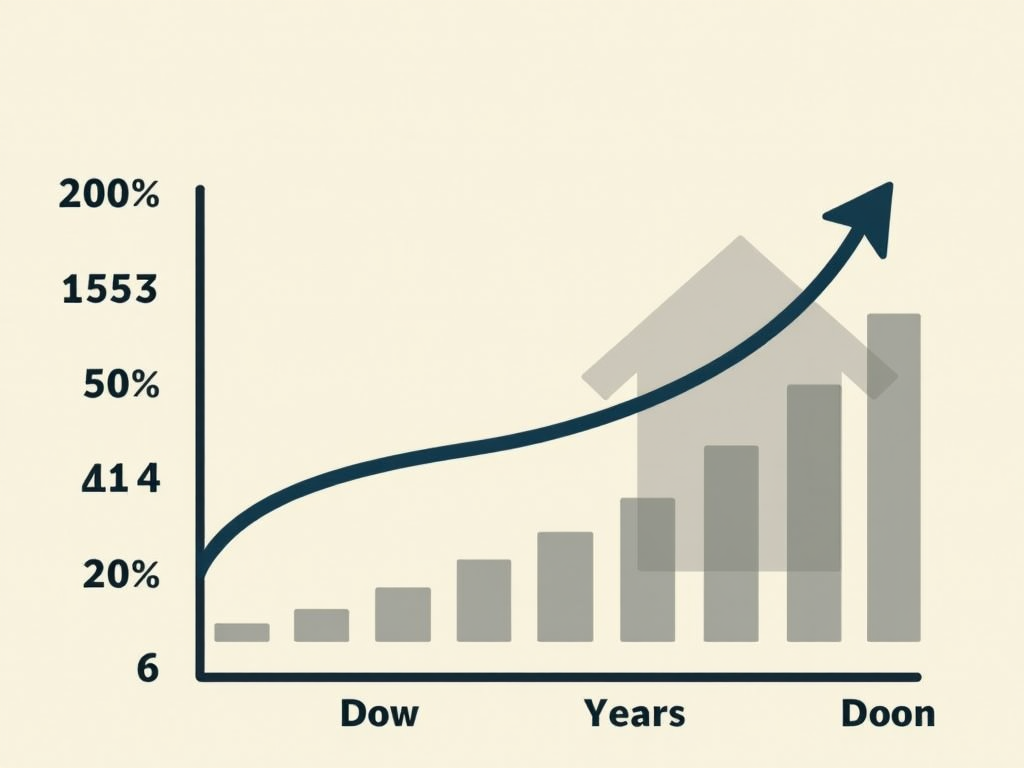 Graph illustrating the decline in interest rates