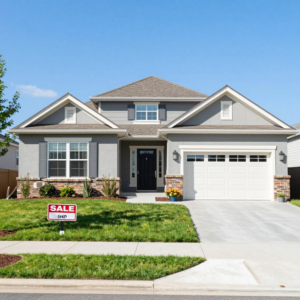 Modern American home after successful FHA refinance