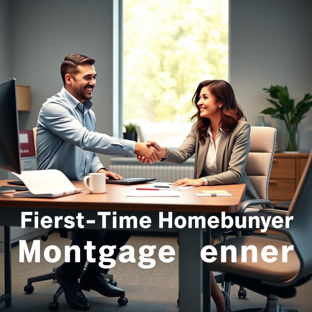 First-time homebuyer meeting with a mortgage lender