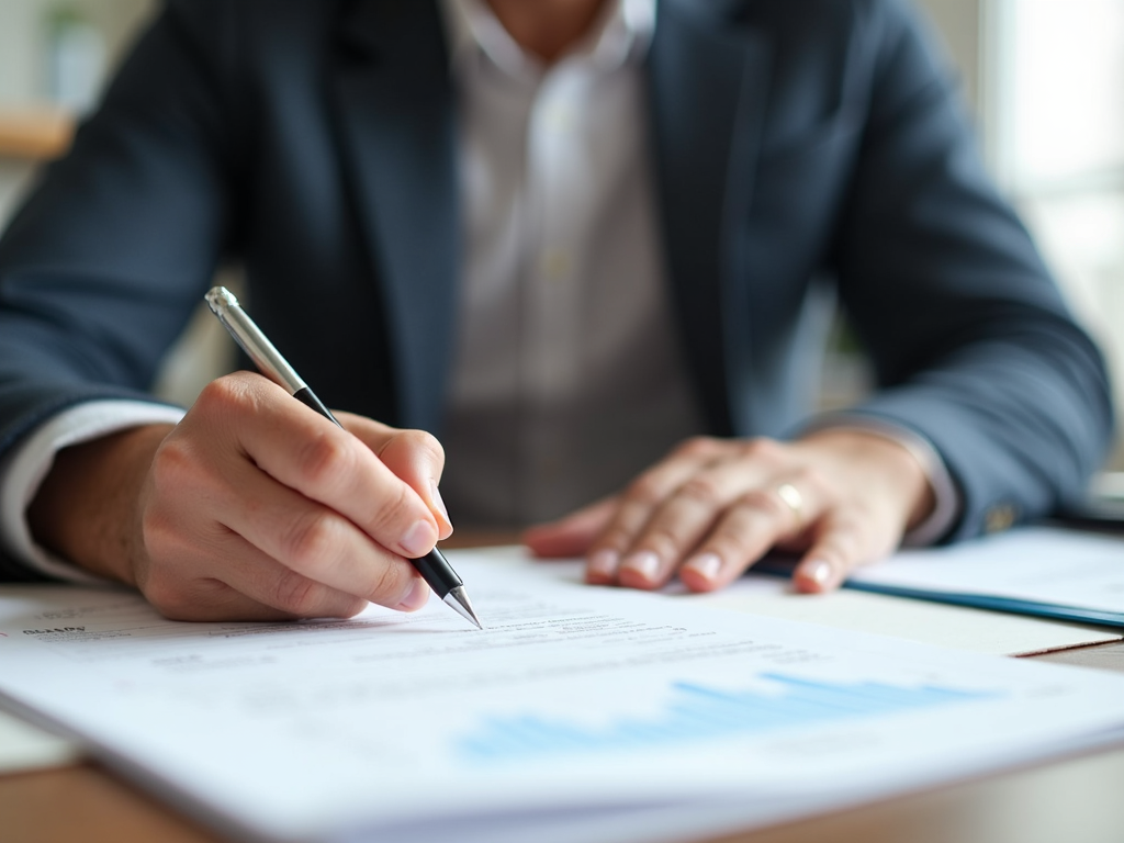 Person signing mortgage documents