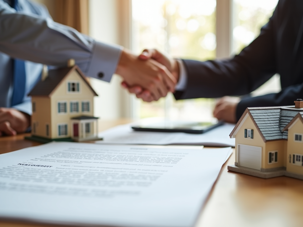 Borrower and lender finalizing FHA loan agreement