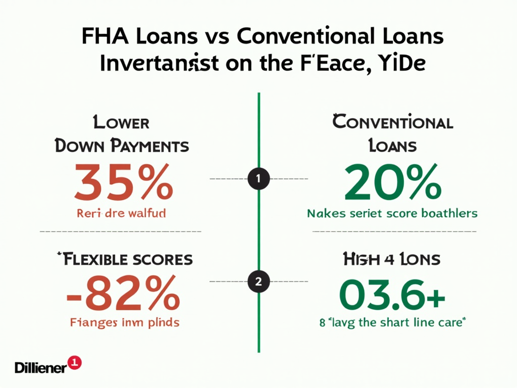 Comparison of FHA Loans and conventional loans
