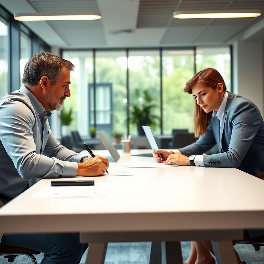 Homebuyer signing documents at a closing table