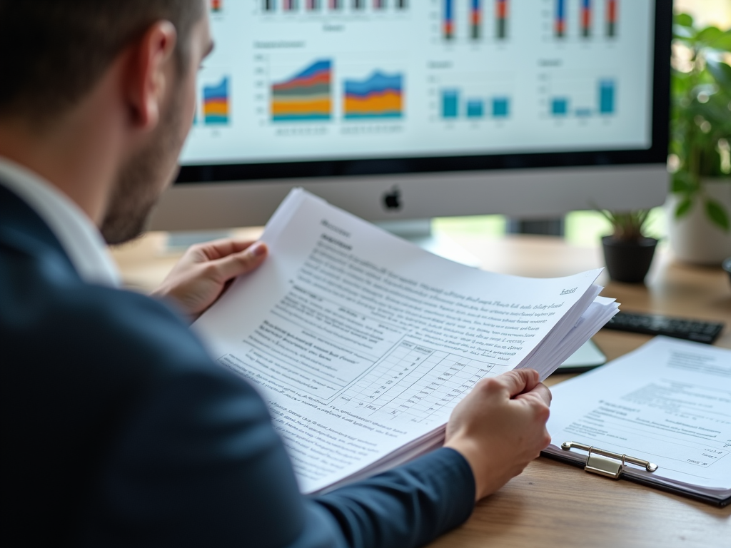 Underwriter assessing mortgage application