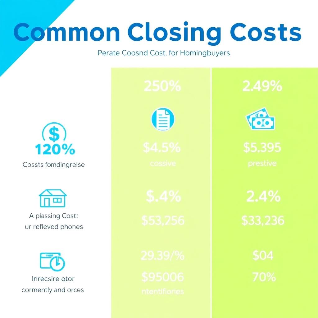 Infographic of common homebuyer closing costs