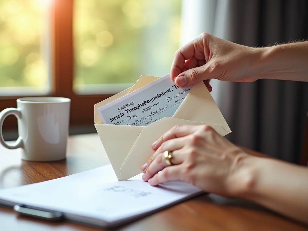 Person making extra mortgage payment
